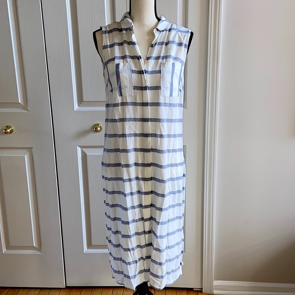 Collared Button Down Shirt Dress